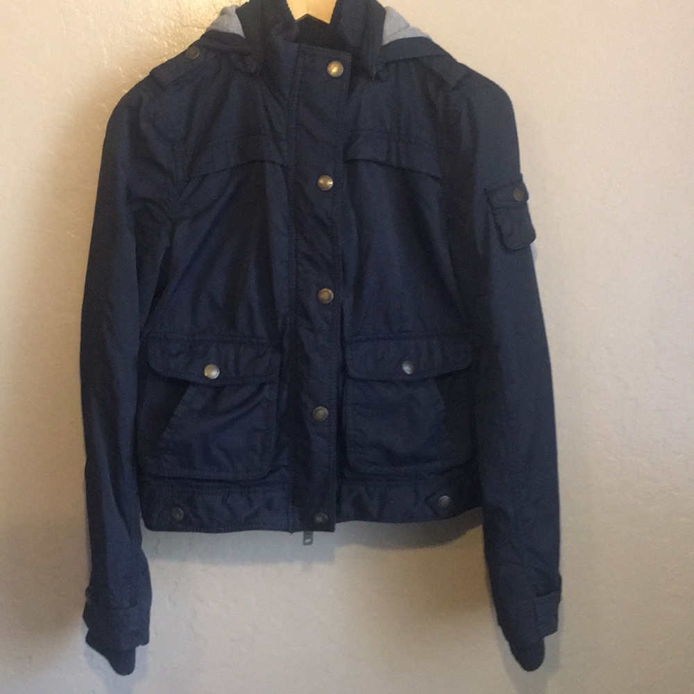 AMERICAN EAGLE OUTFITTERS Black cargo jacket